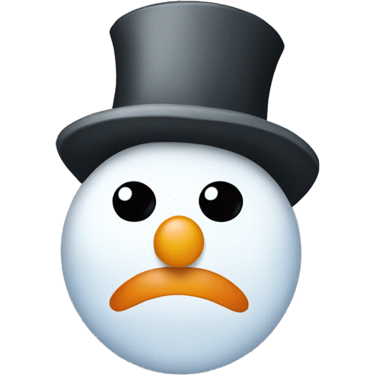 Snowman with abs emoji