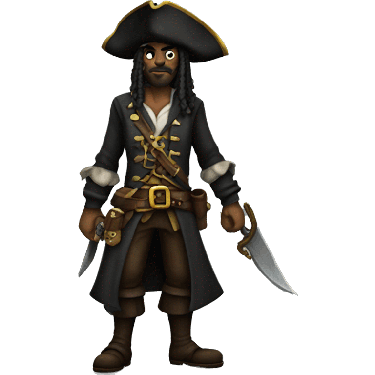 full body view of a pirate rogue emoji