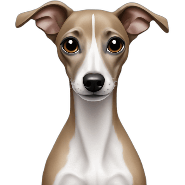 black faced italian greyhound emoji