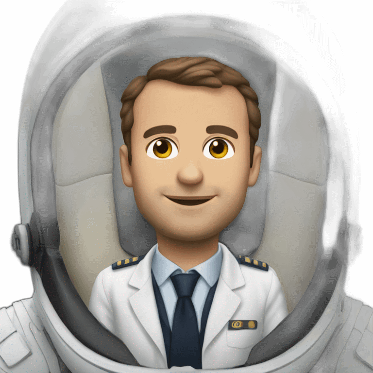 Macron en pilote emoji