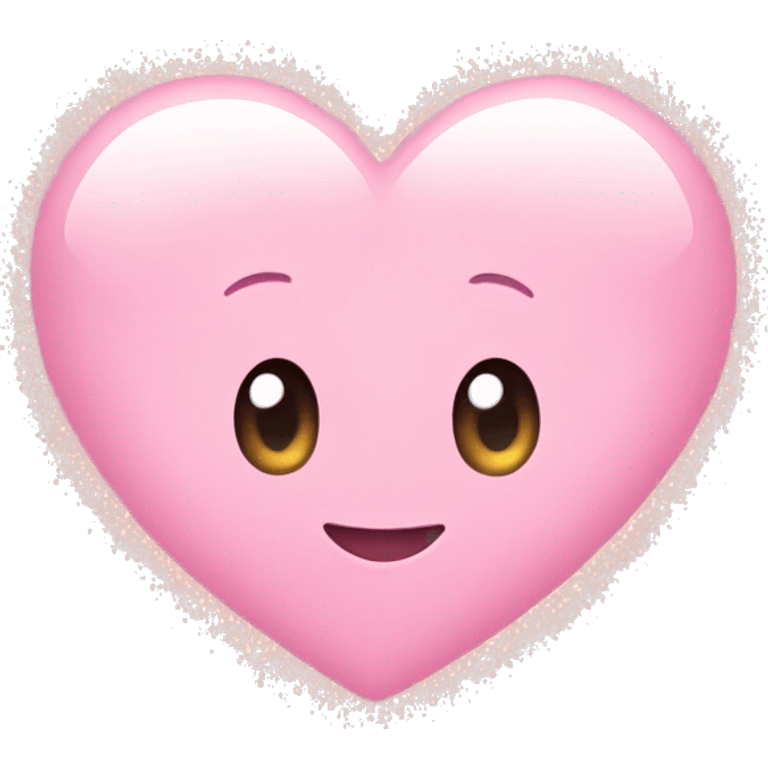 baby pink heart with sparkles  emoji