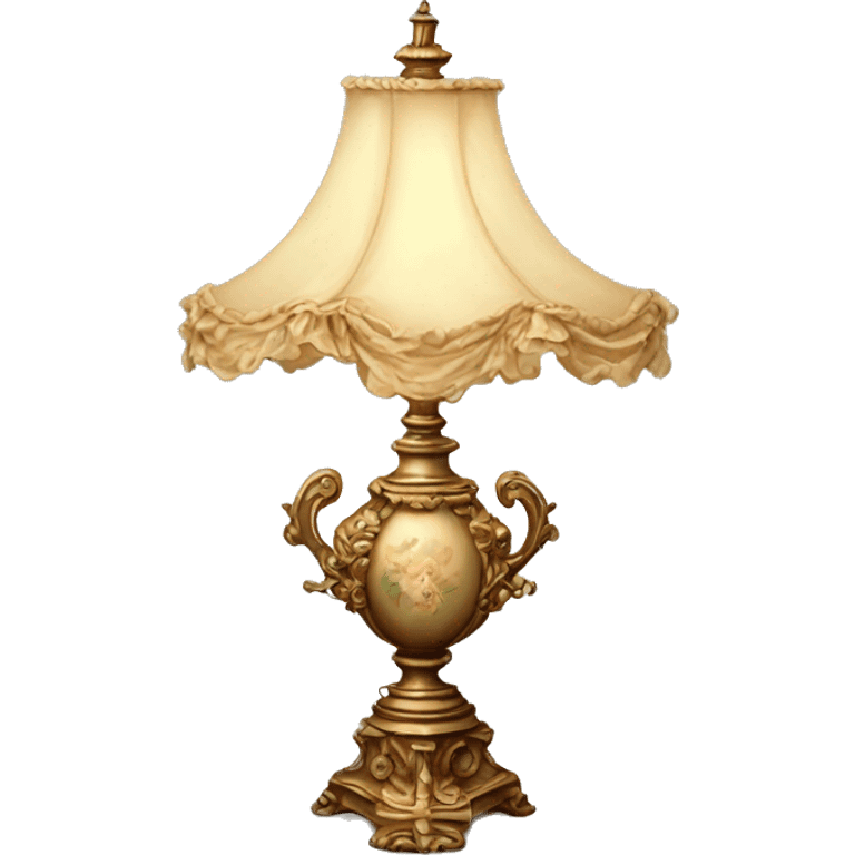 Vintage rococo lamp emoji