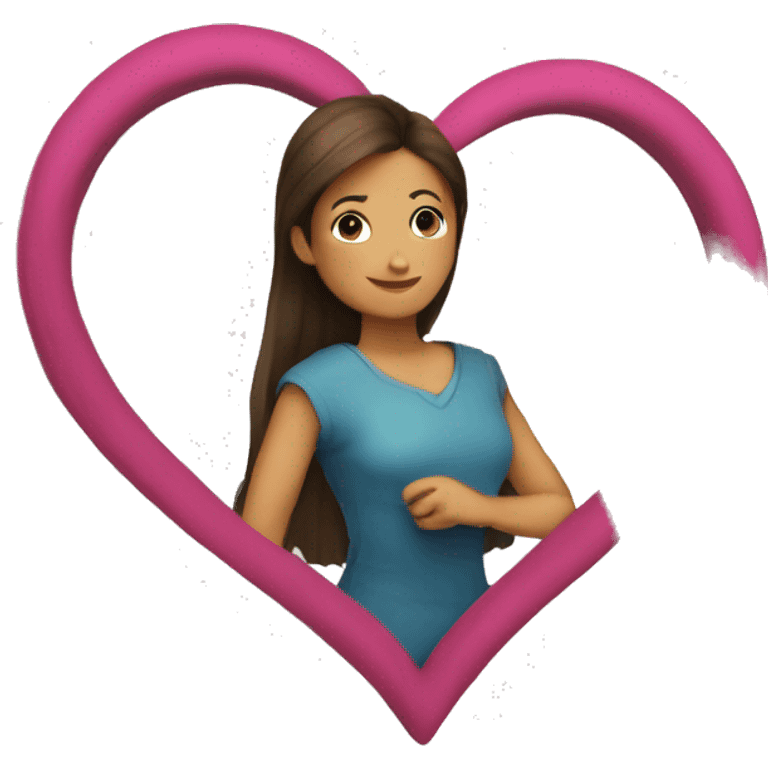 Corazón que contenga el nombre de Claudia emoji