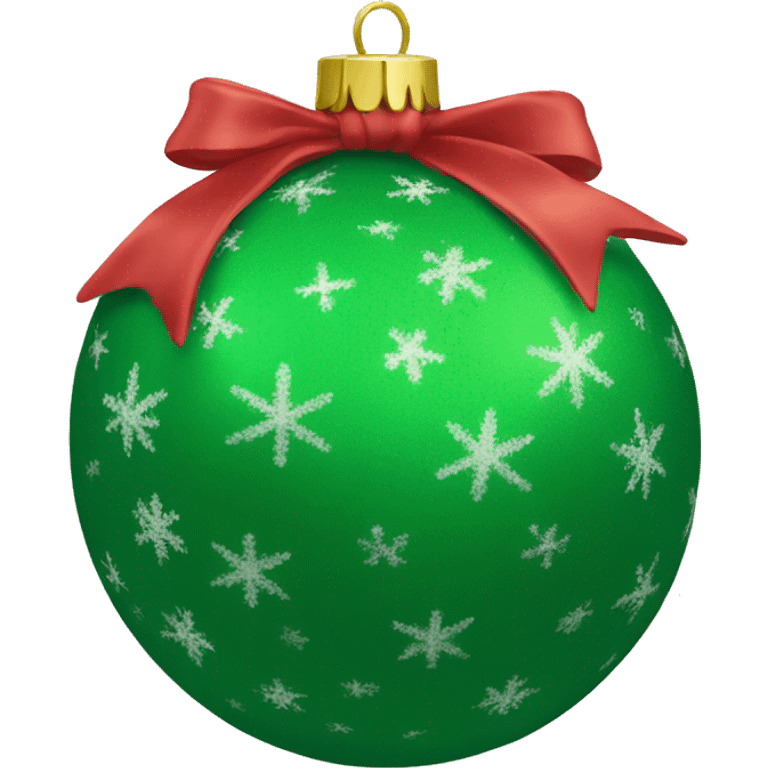 green christmas ball ornament emoji