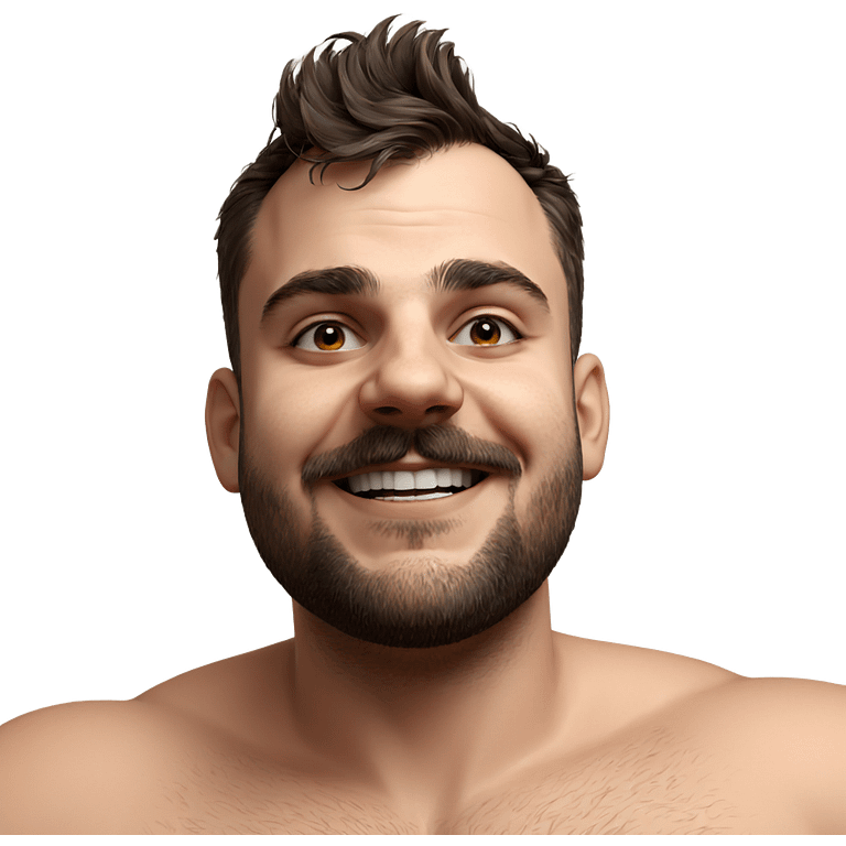 smiling male portrait with beard emoji