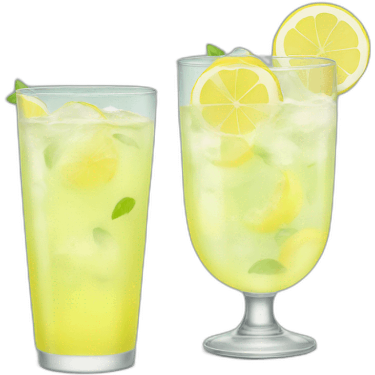 A glass of lemonade emoji