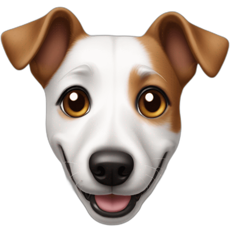 Happy Jack Russel dog emoji