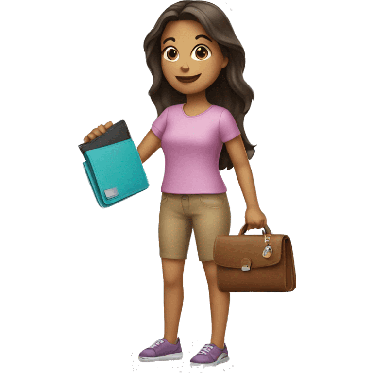 girl with wallet in hand emoji