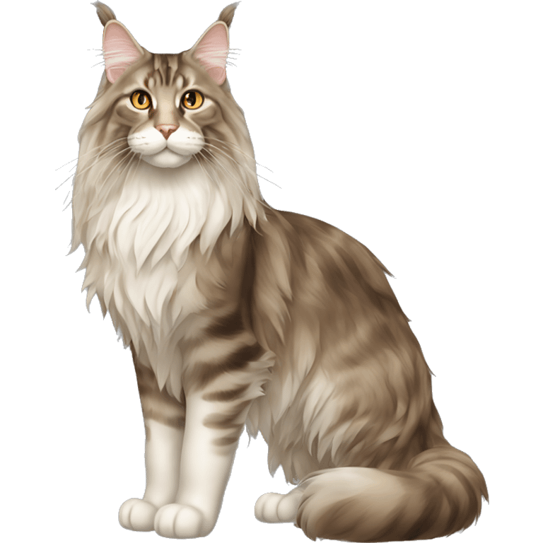 Maine Coon Cat Breed Full Body emoji