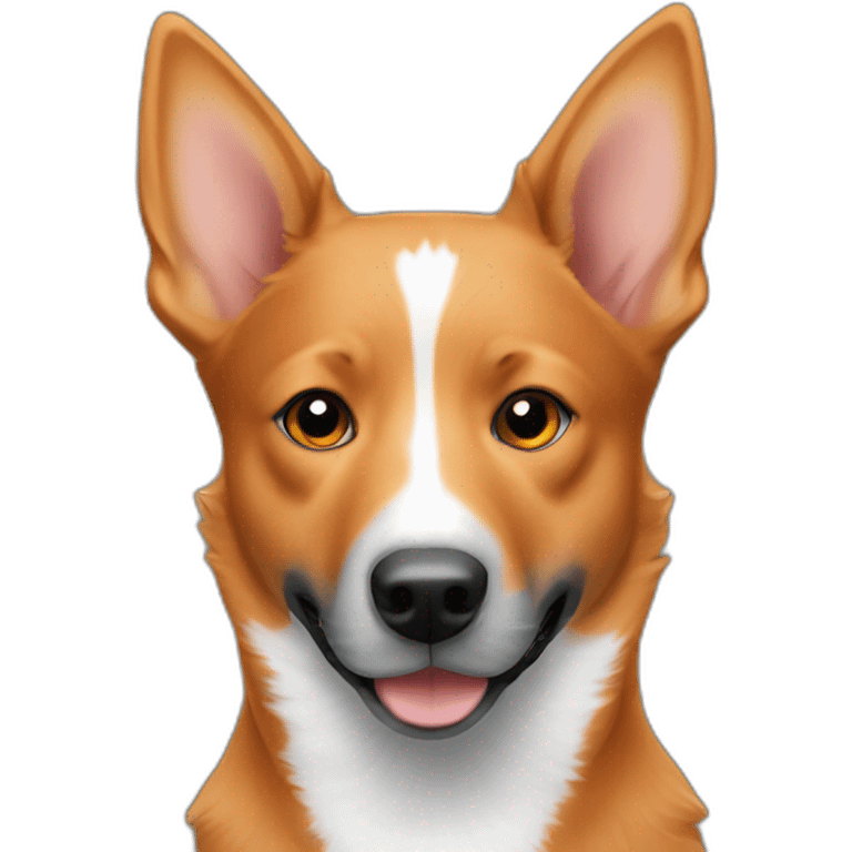 Australian cattle dog orange emoji