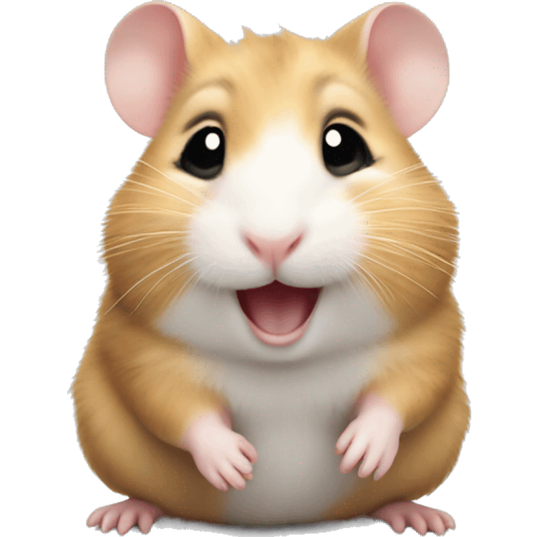 happy baby hamster emoji