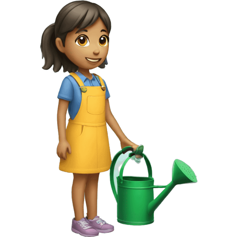 girl with watering can emoji