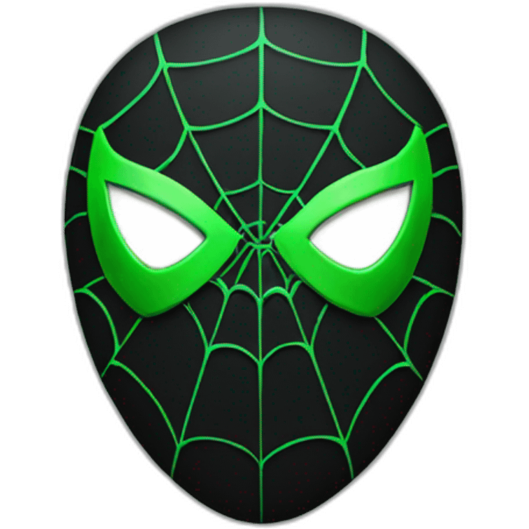 black and green spider man suit emoji