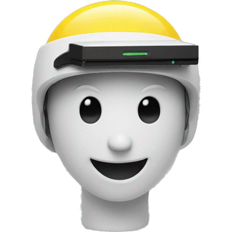 smiley with lidar on its head emoji