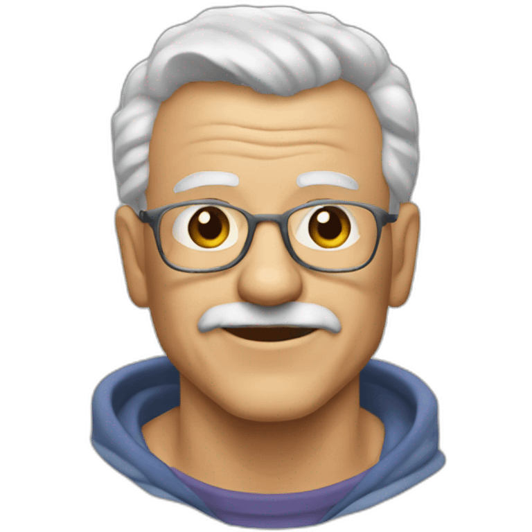 old man 90s webcam emoji