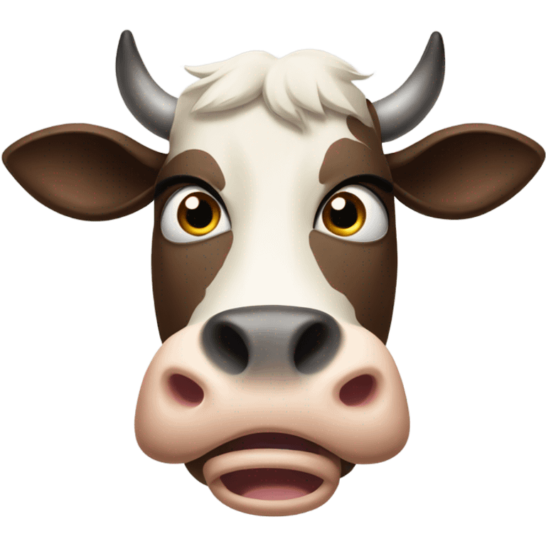 Angry cow emoji