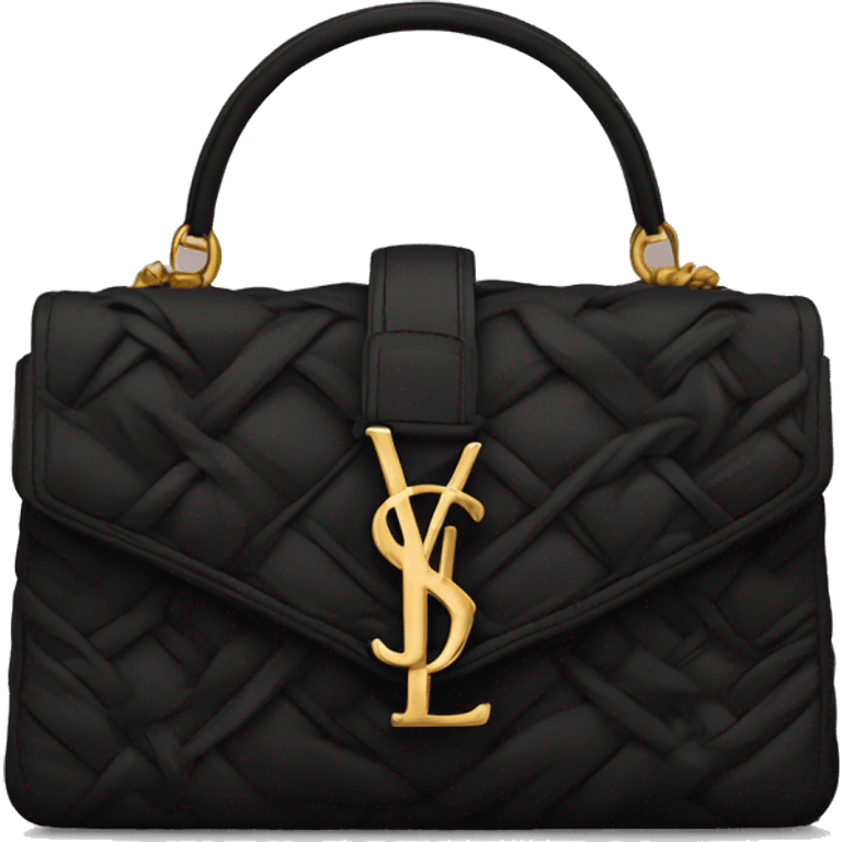 Black ysl bag emoji