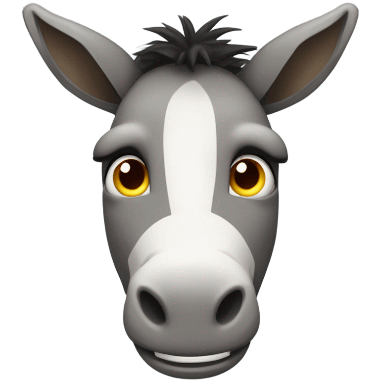 Creepy donkey emoji