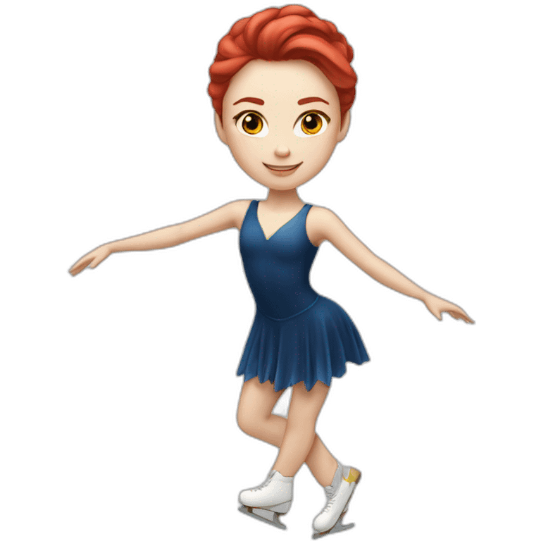 Alexandra trusova figure skater long red hair emoji