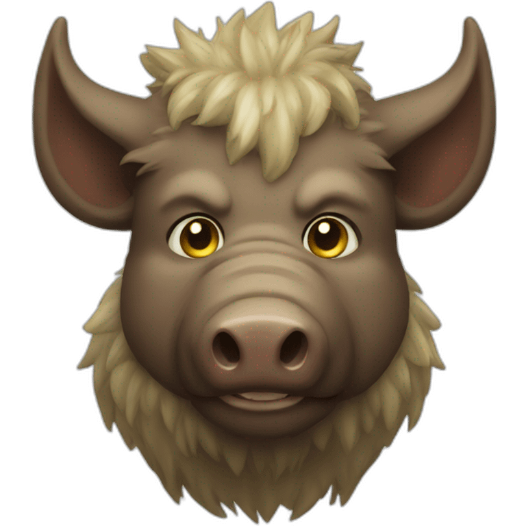 mythical beast boar emoji