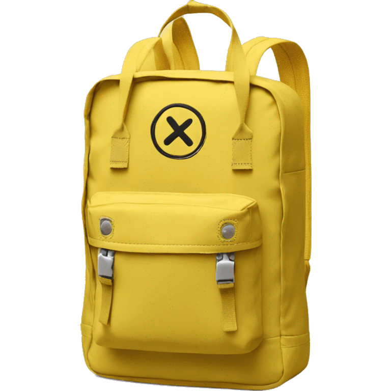 backpack kanken yellow emoji