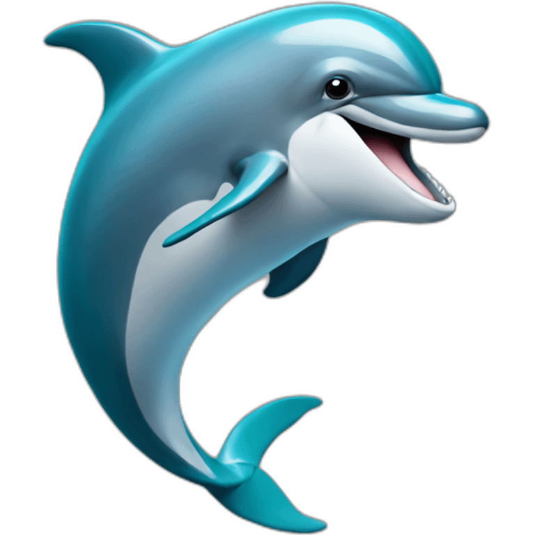 Dolphin playing on the NFL emoji