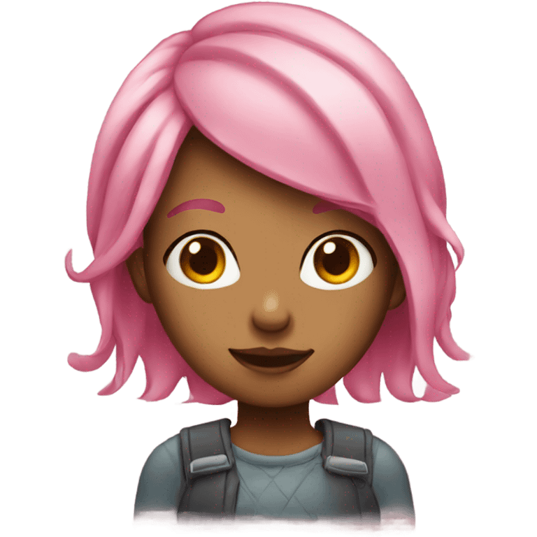 Girl with pink hair  emoji