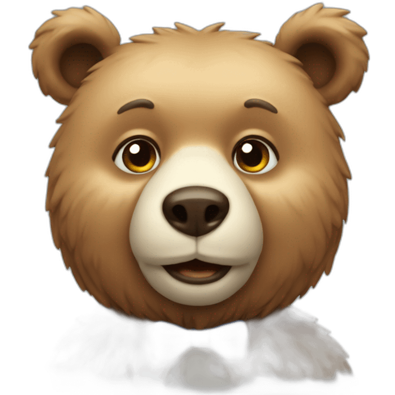 smart bear emoji