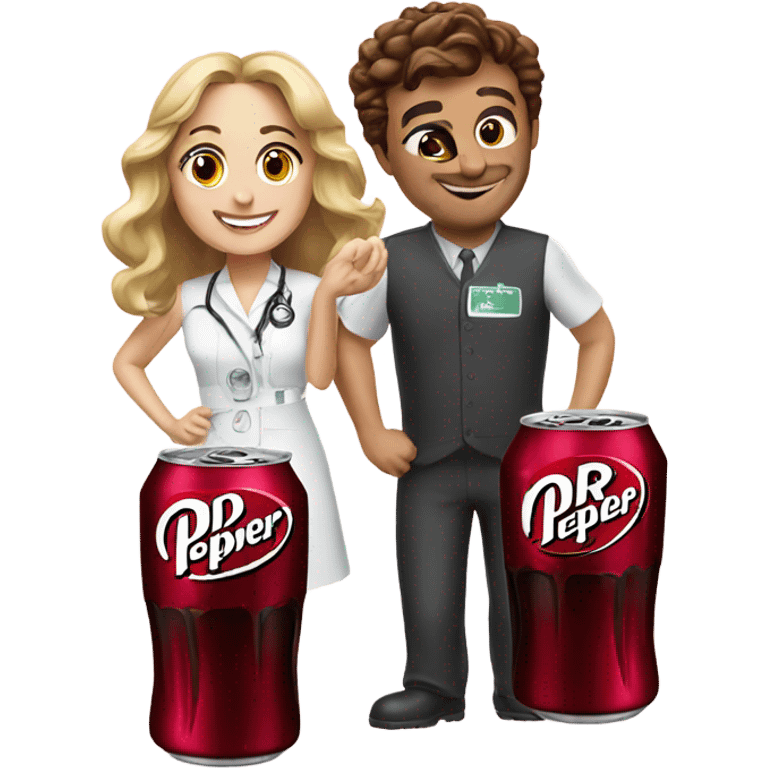 Dr Pepper with bestie emoji