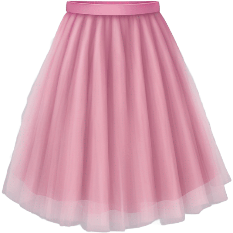 Pink tulle skirt emoji