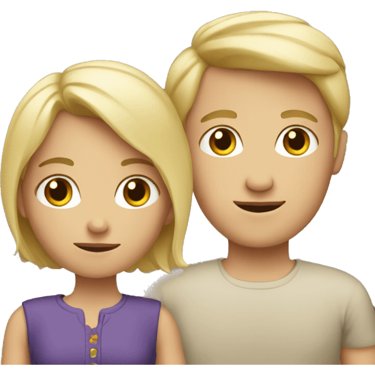 blonde european family emoji