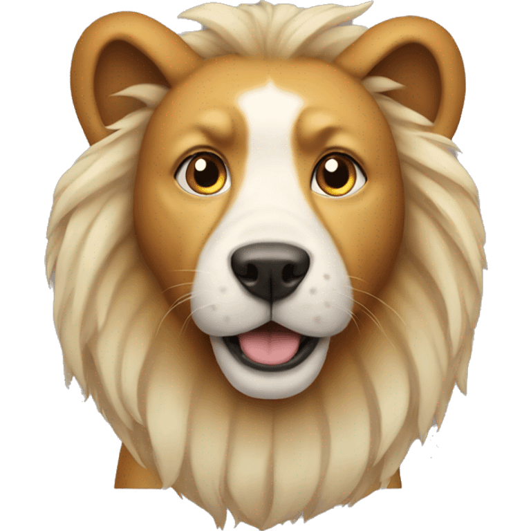 dog with a lion emoji