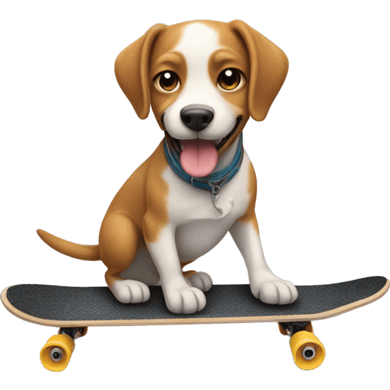 Dog on a skateboard  emoji