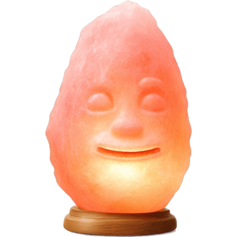 Pink Himalayan salt lamp emoji