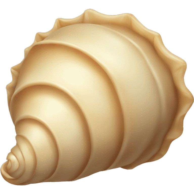 Beige shell emoji