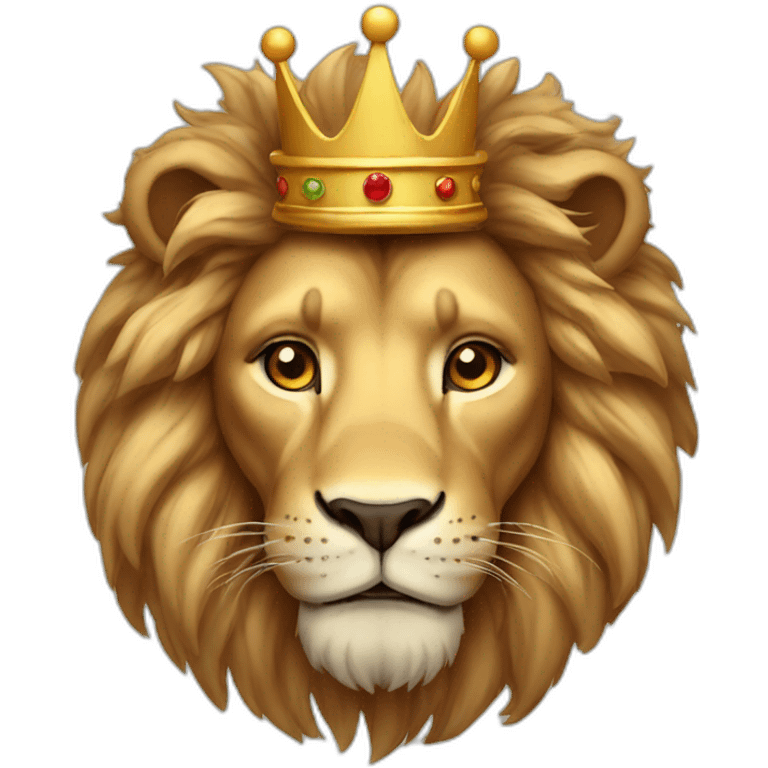 Lion with crown emoji