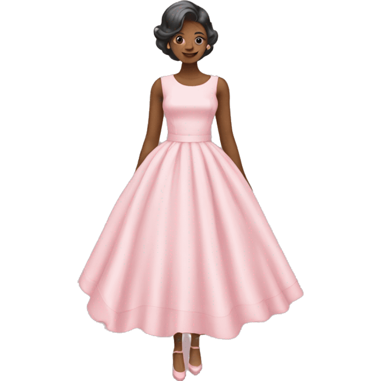 pastel pink dress emoji