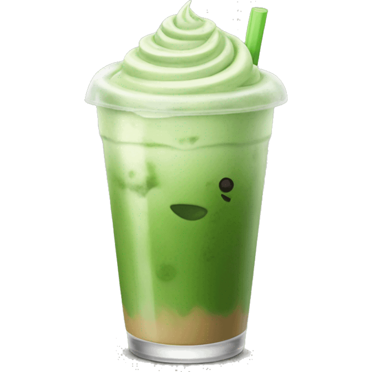 Iced matcha Latte emoji