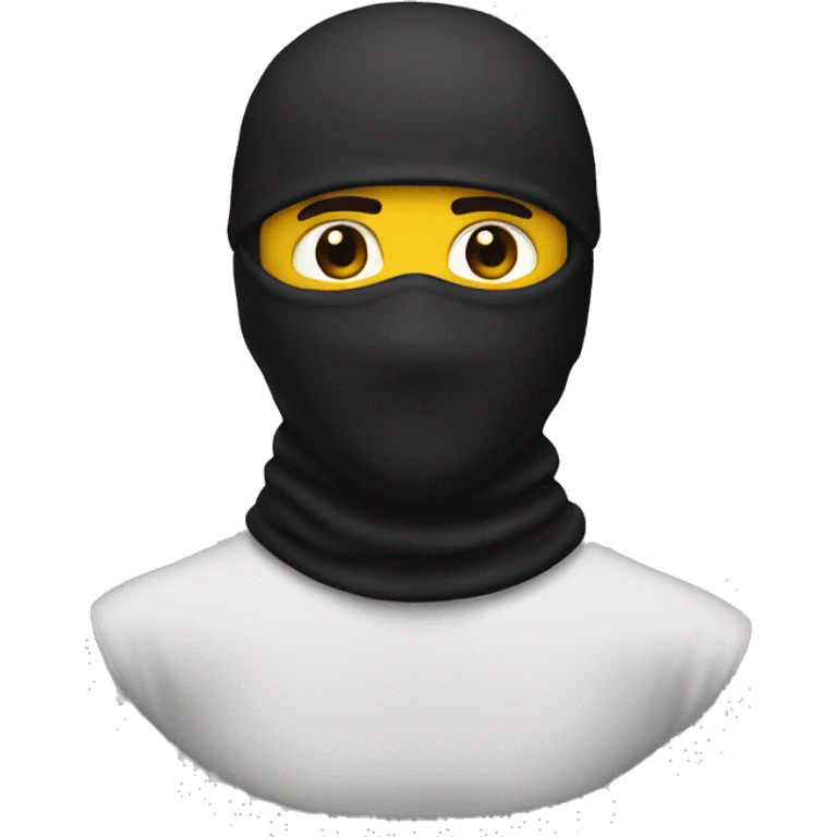 Man with a ninja balaclava emoji