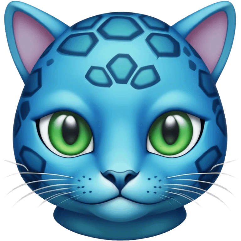 Blue turtle cat emoji