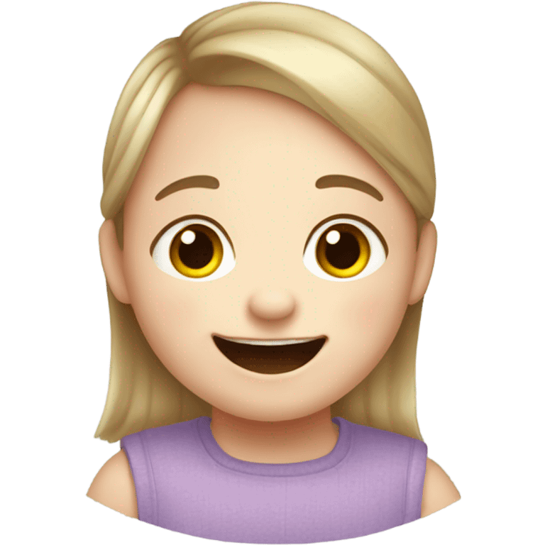 Kid with Down syndrome emoji