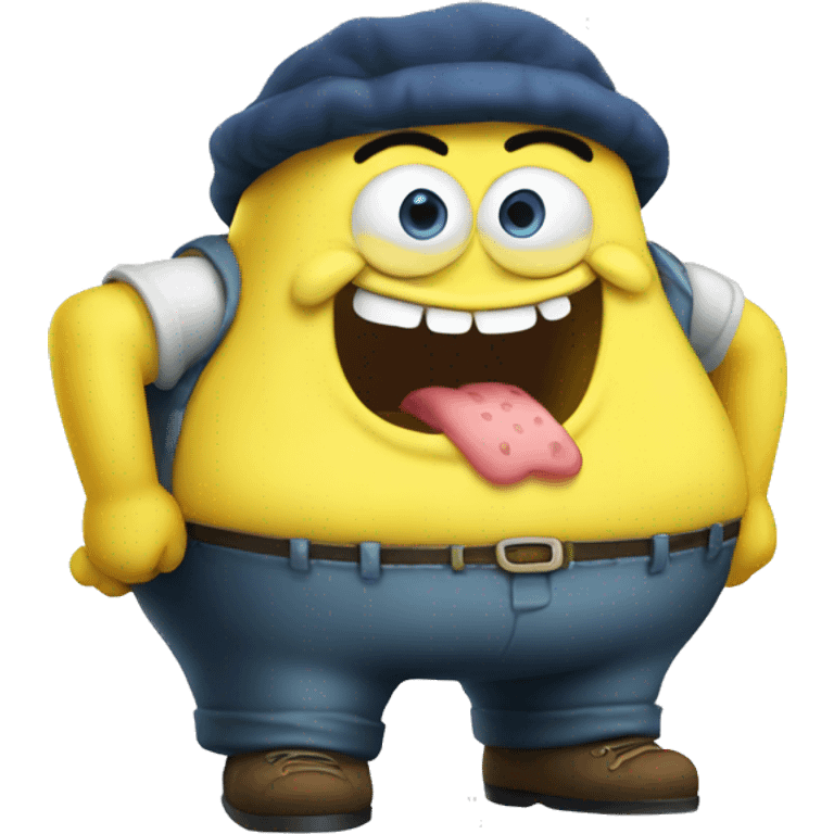 fat spongebob emoji