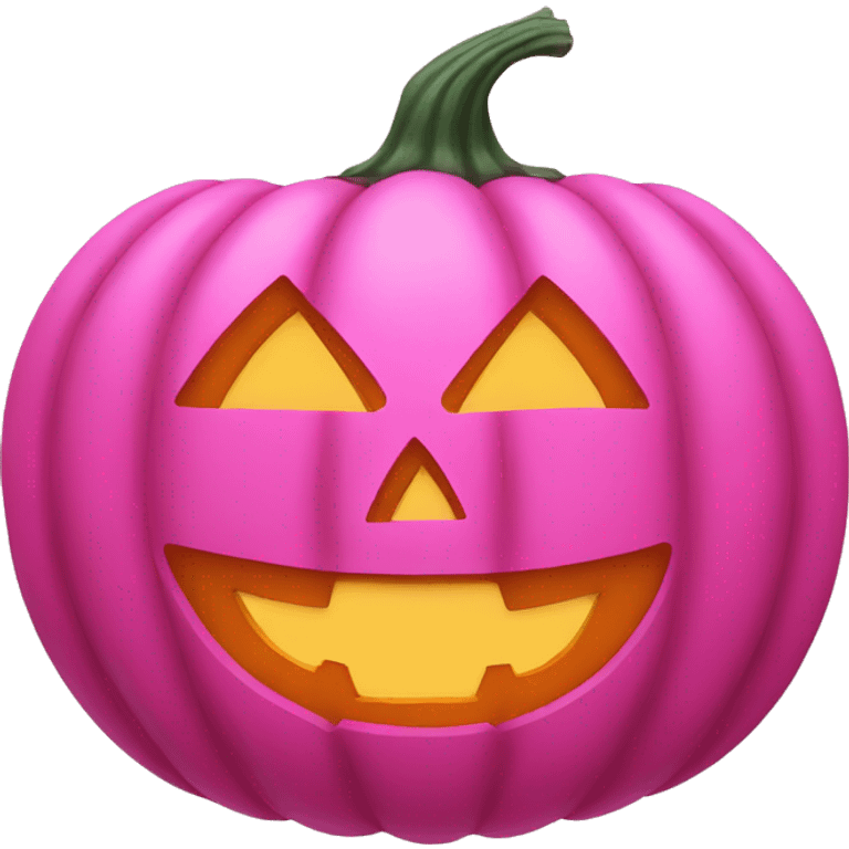 pink jack o lantern emoji