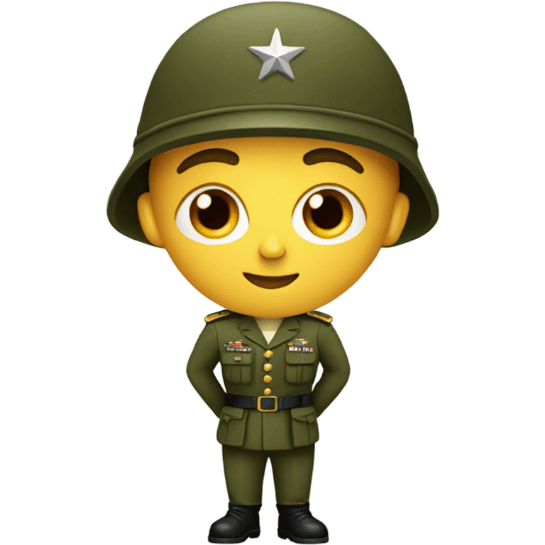 soldier in uniform  emoji