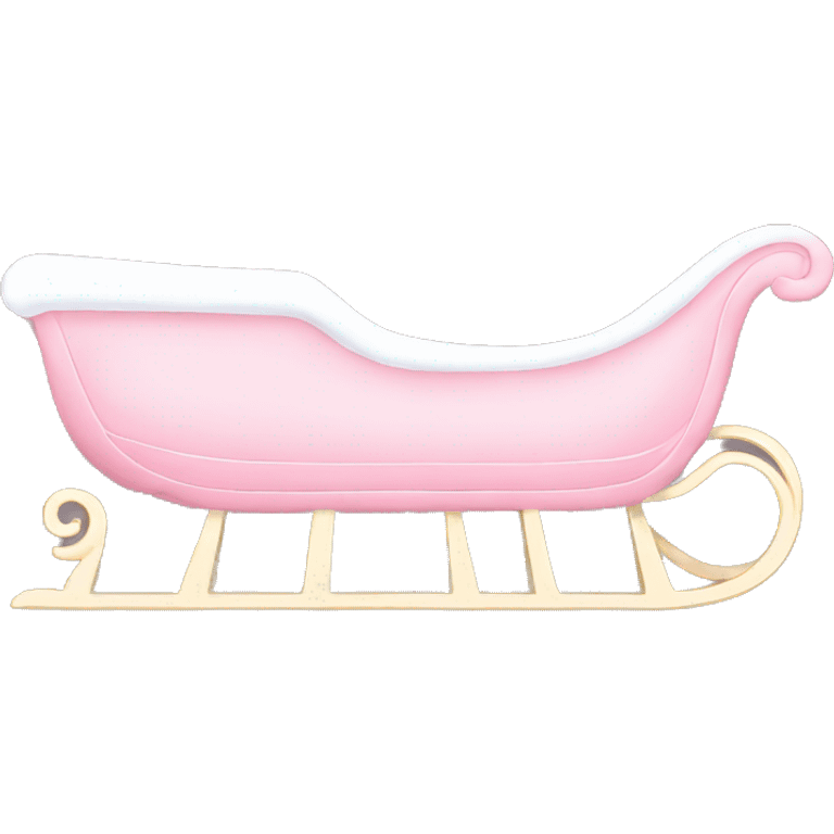 light pink sleigh emoji