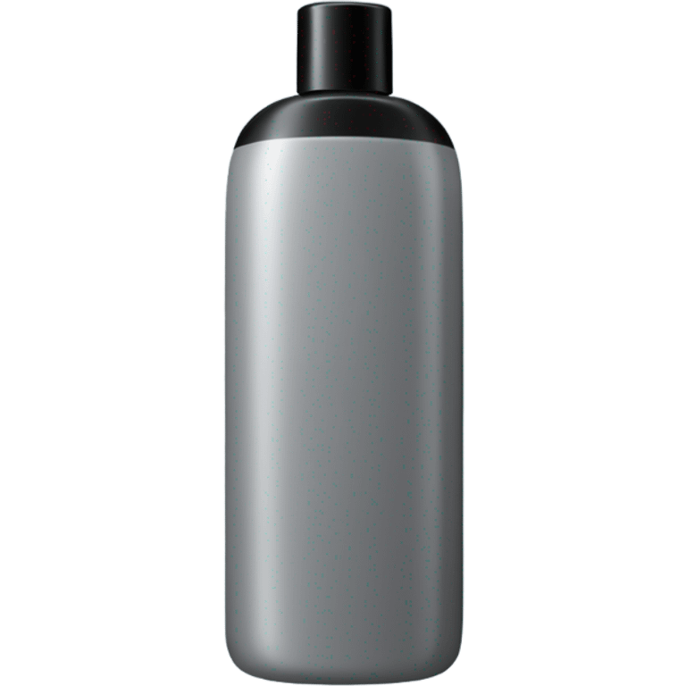 body wash in tall grey bottle with black lid emoji