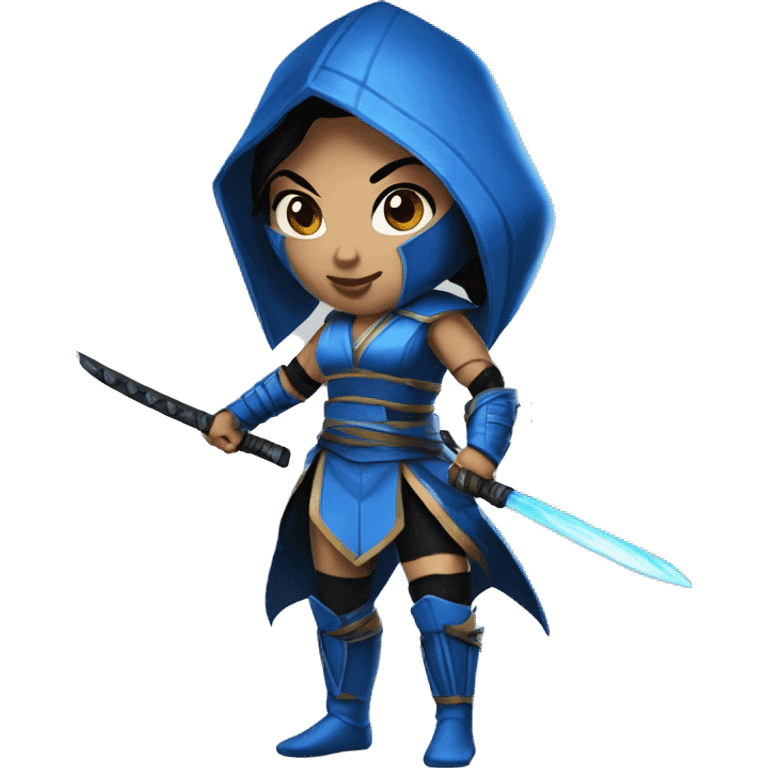 Kitana from mortal kombat emoji