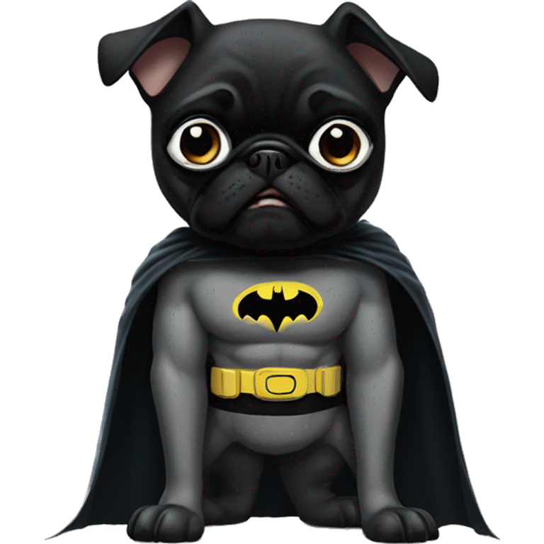 Batman + pug  emoji