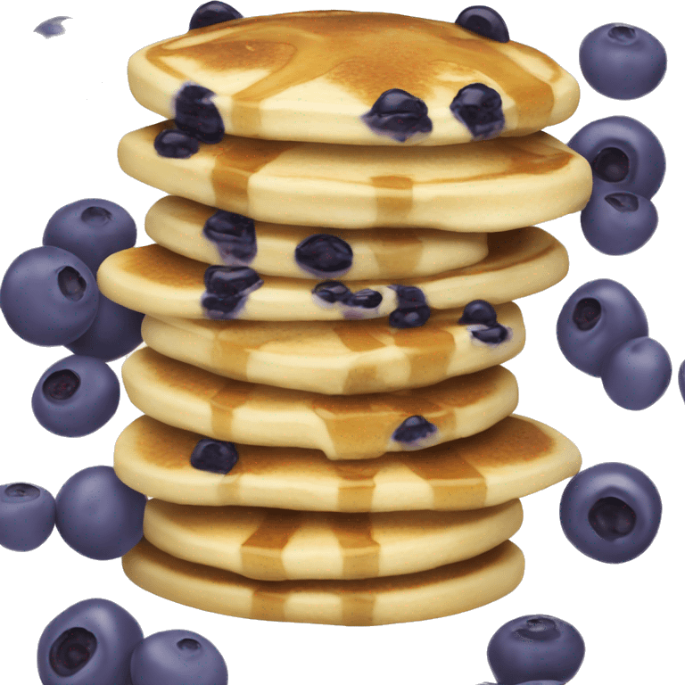 Blueberry pancakes  emoji