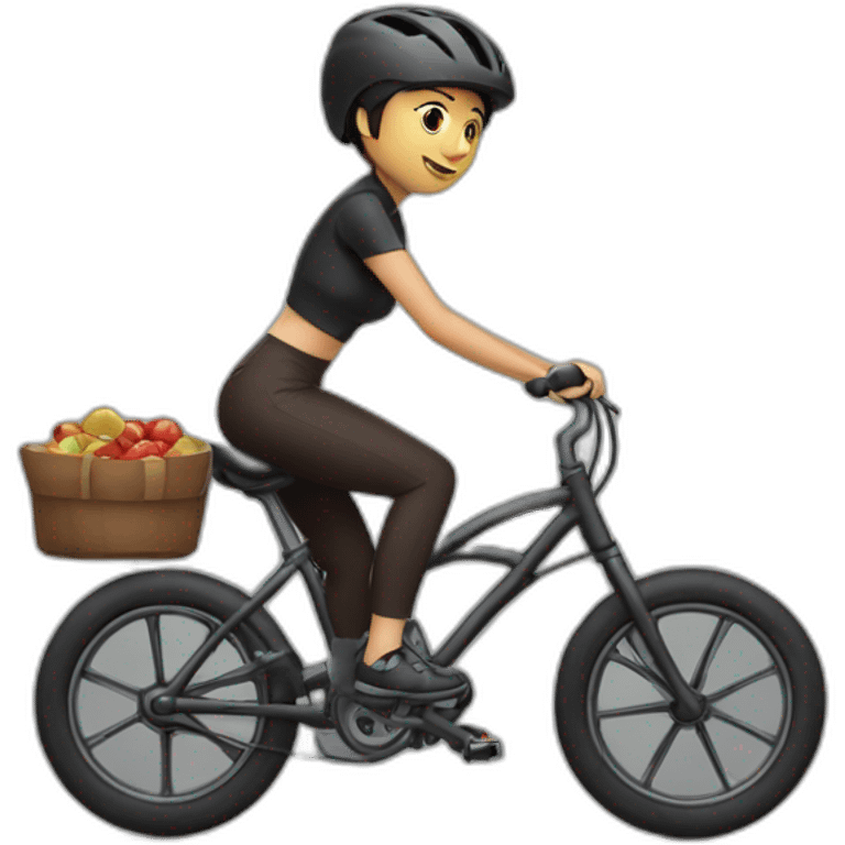 iuliana beregoi on bike emoji